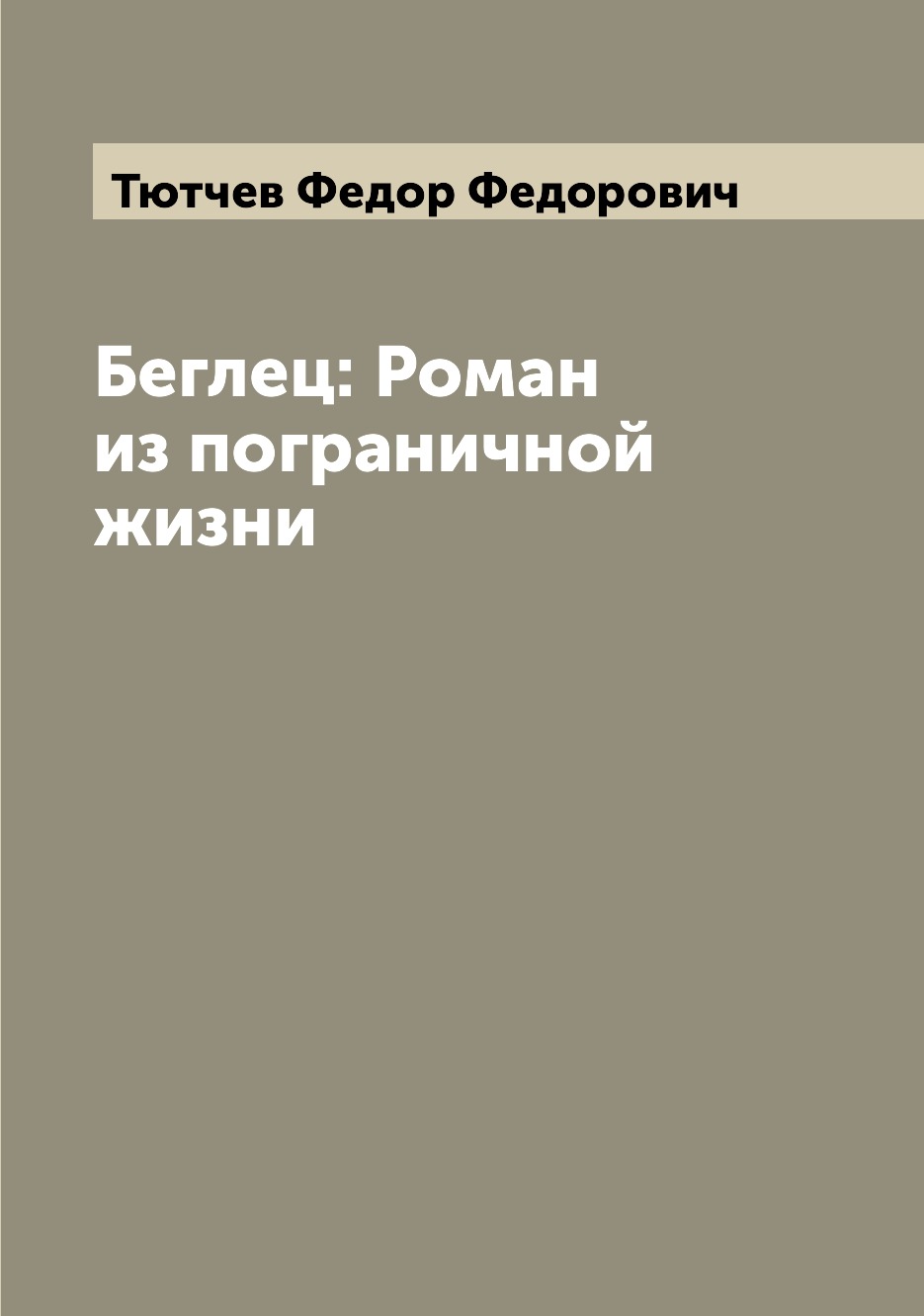 

Беглец: Роман из пограничной жизни