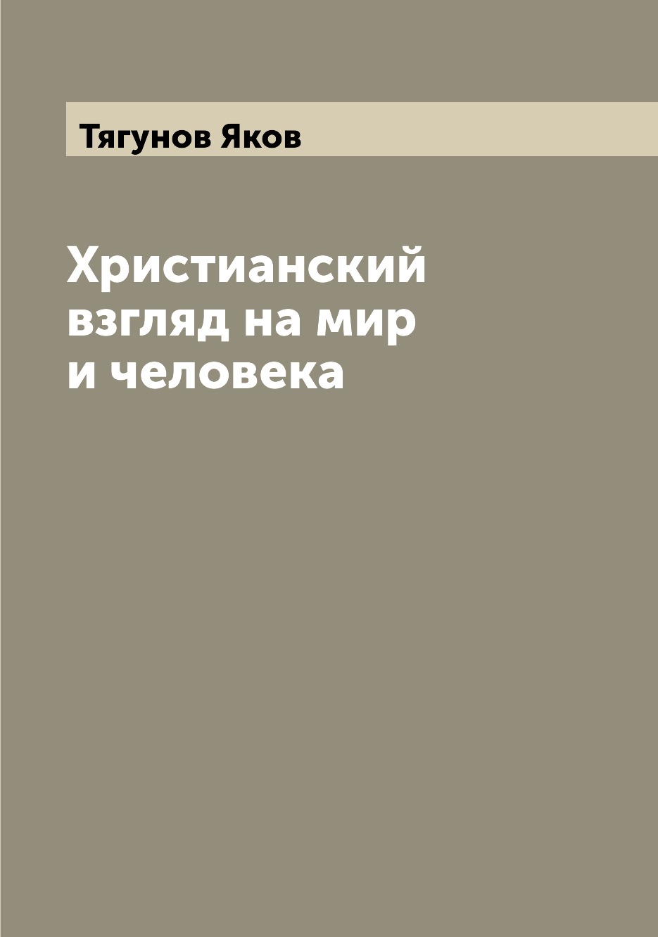 

Книга Христианский взгляд на мир и человека