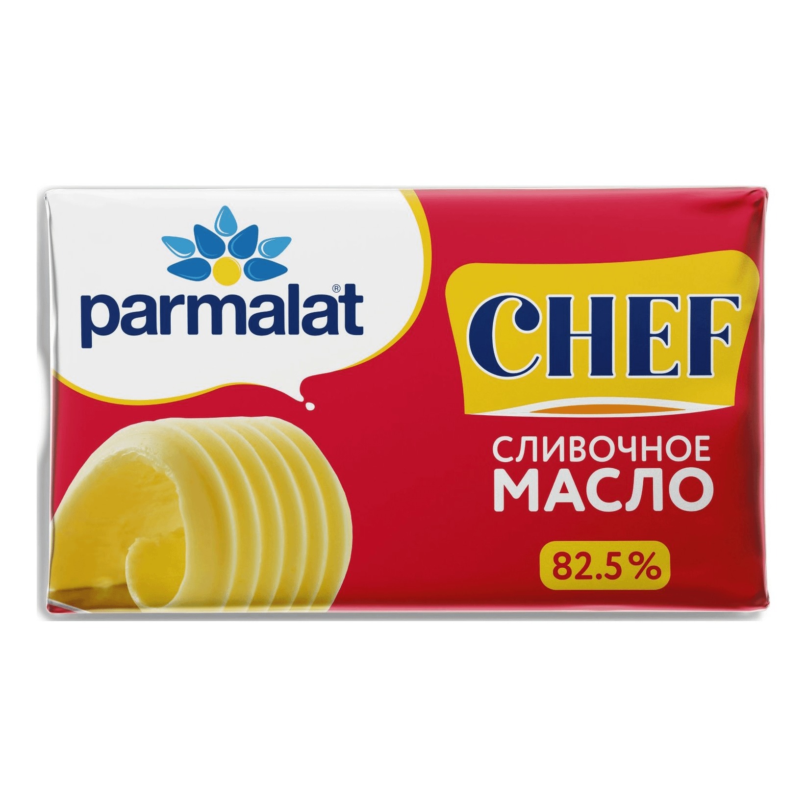 Сладкосливочное масло Parmalat Сhef 82,5% 180 г