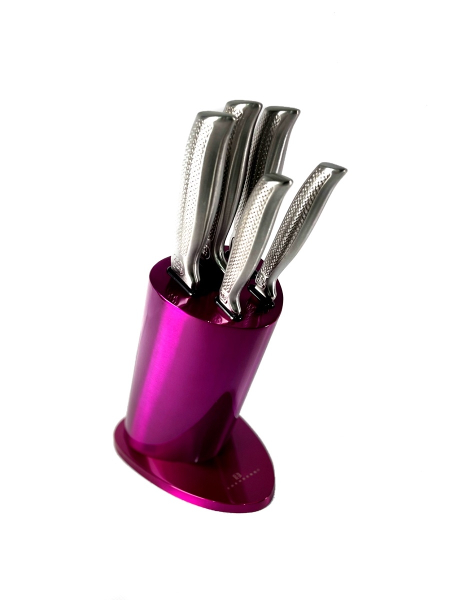 фото Набор ножей 6 предметов edenberg eb-11021 розовый