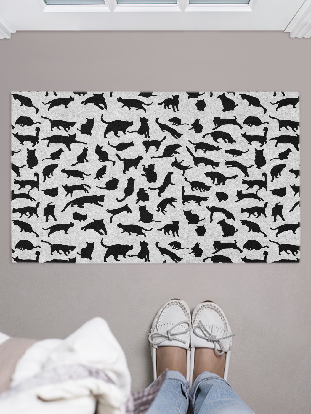 

Придверный коврик в прихожую для обуви, на резиновой основе, 75x45 см door_52745 JoyArty