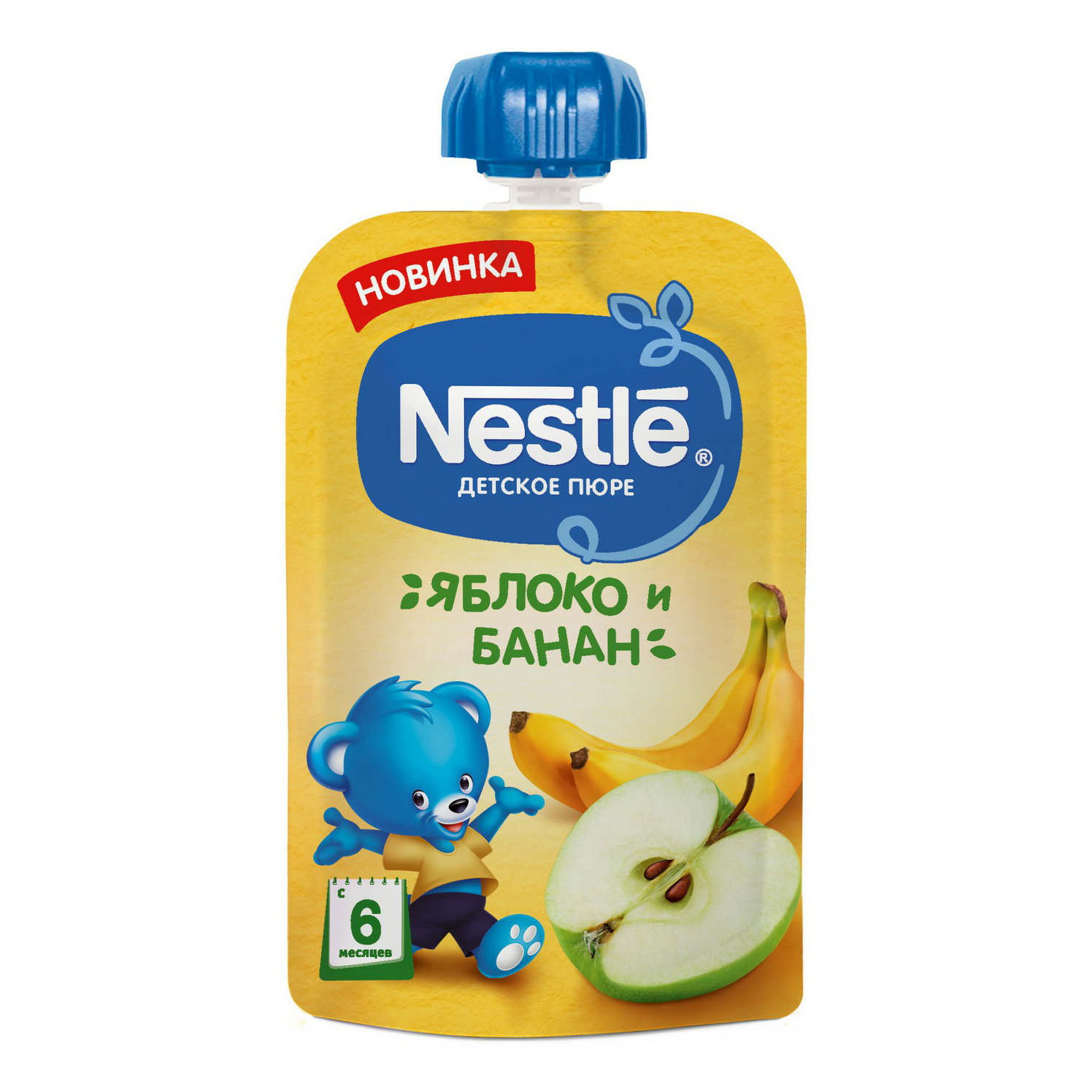 Пюре Nestle яблоко-банан с 6 месяцев 90 г