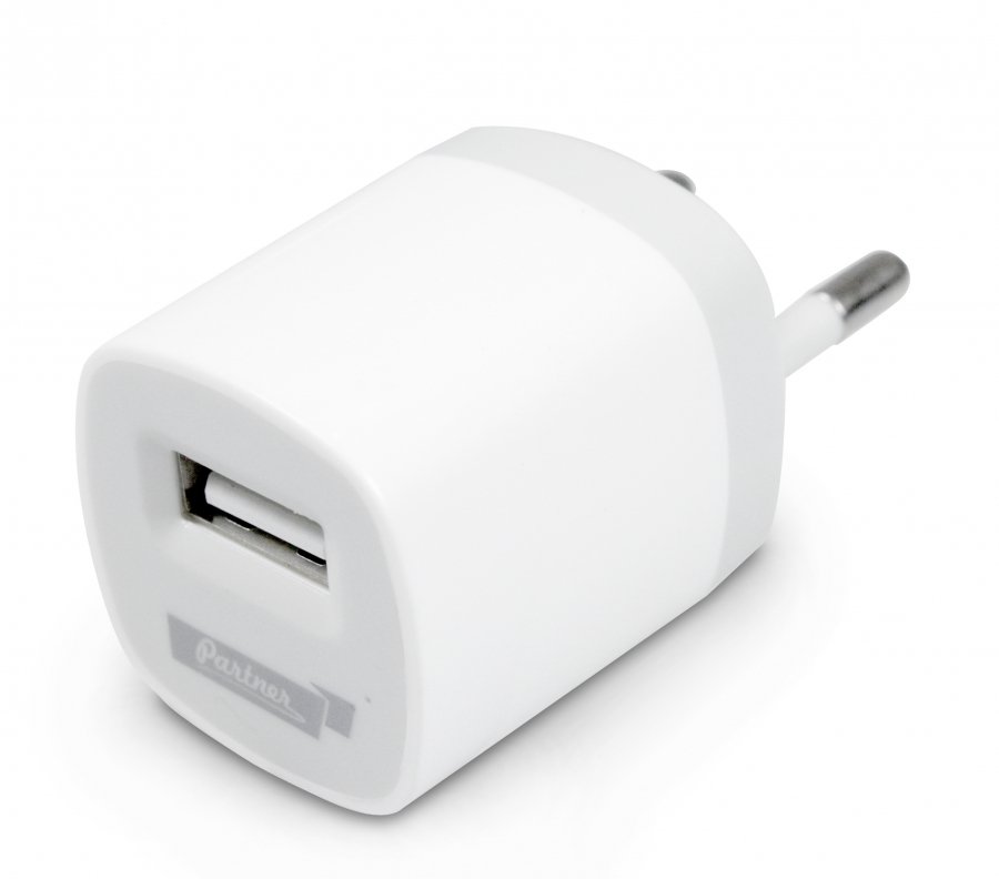 Сетевое зарядное устройство Partner USB 1A Apple 8pin кабель 985₽