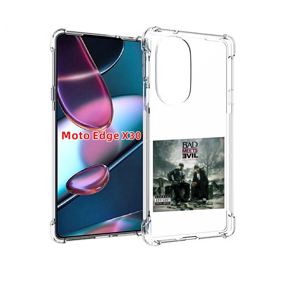 

Чехол MyPads Eminem BAD MEETS EVIL – HELL THE SEQUEL для Motorola Moto Edge X30, Прозрачный, Tocco