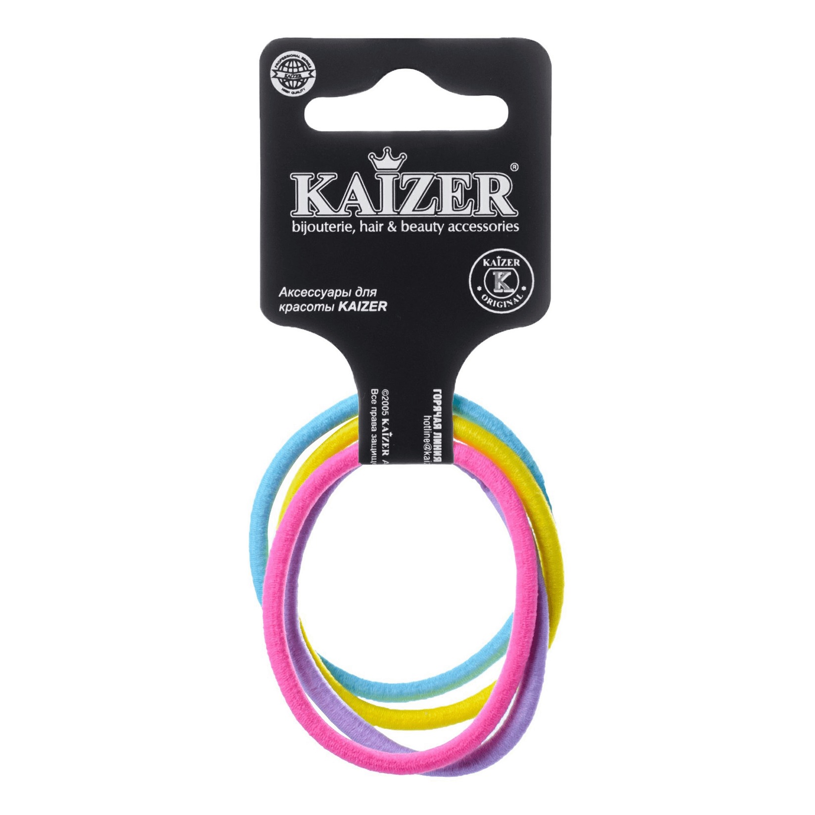 Резинка Kaizer Колечки d 50 х 4 мм 4 шт в ассортименте (цвет по наличию)