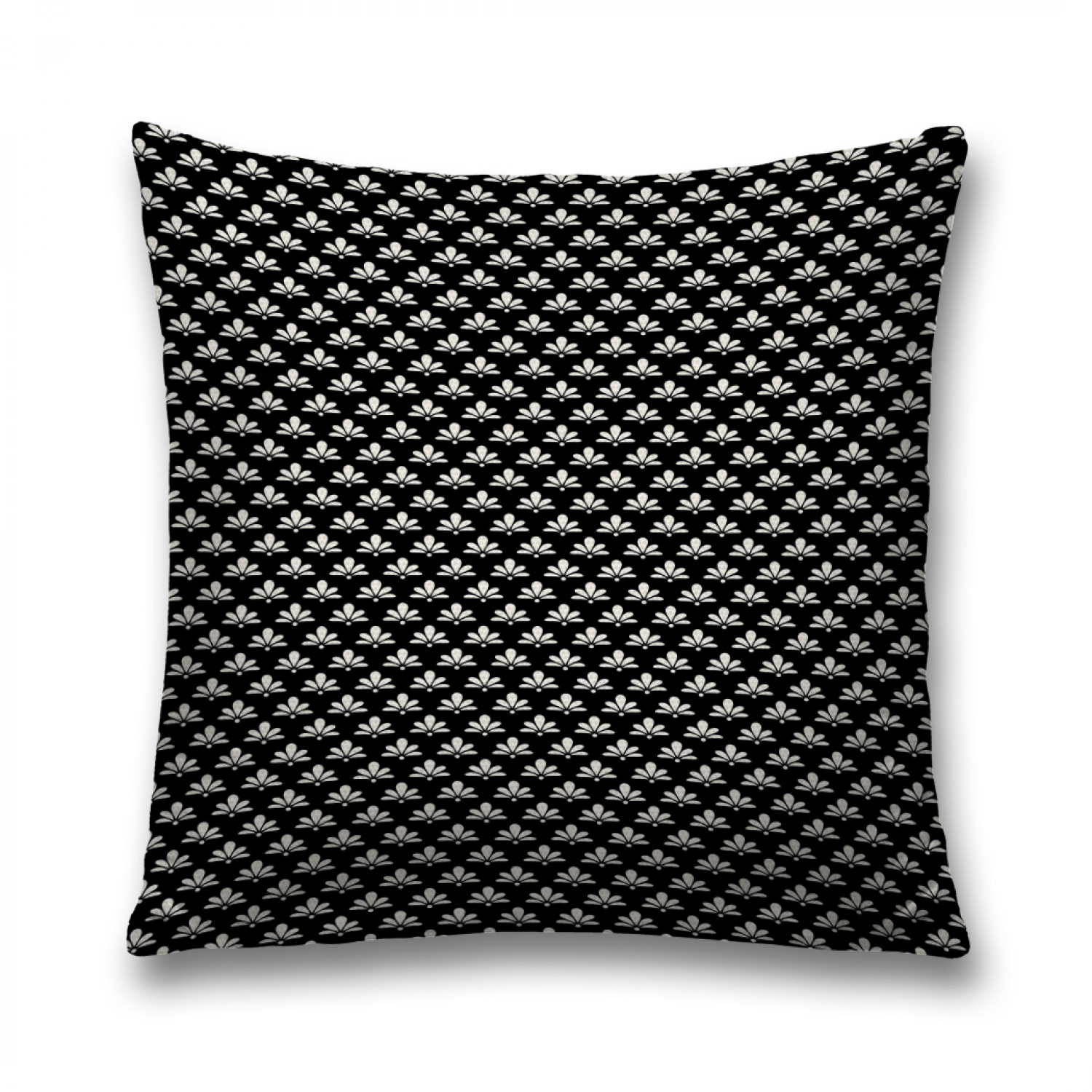 

Наволочка декоративная JoyArty "Веерный орнамент" на молнии, 45x45 см, Черный, Веерный орнамент