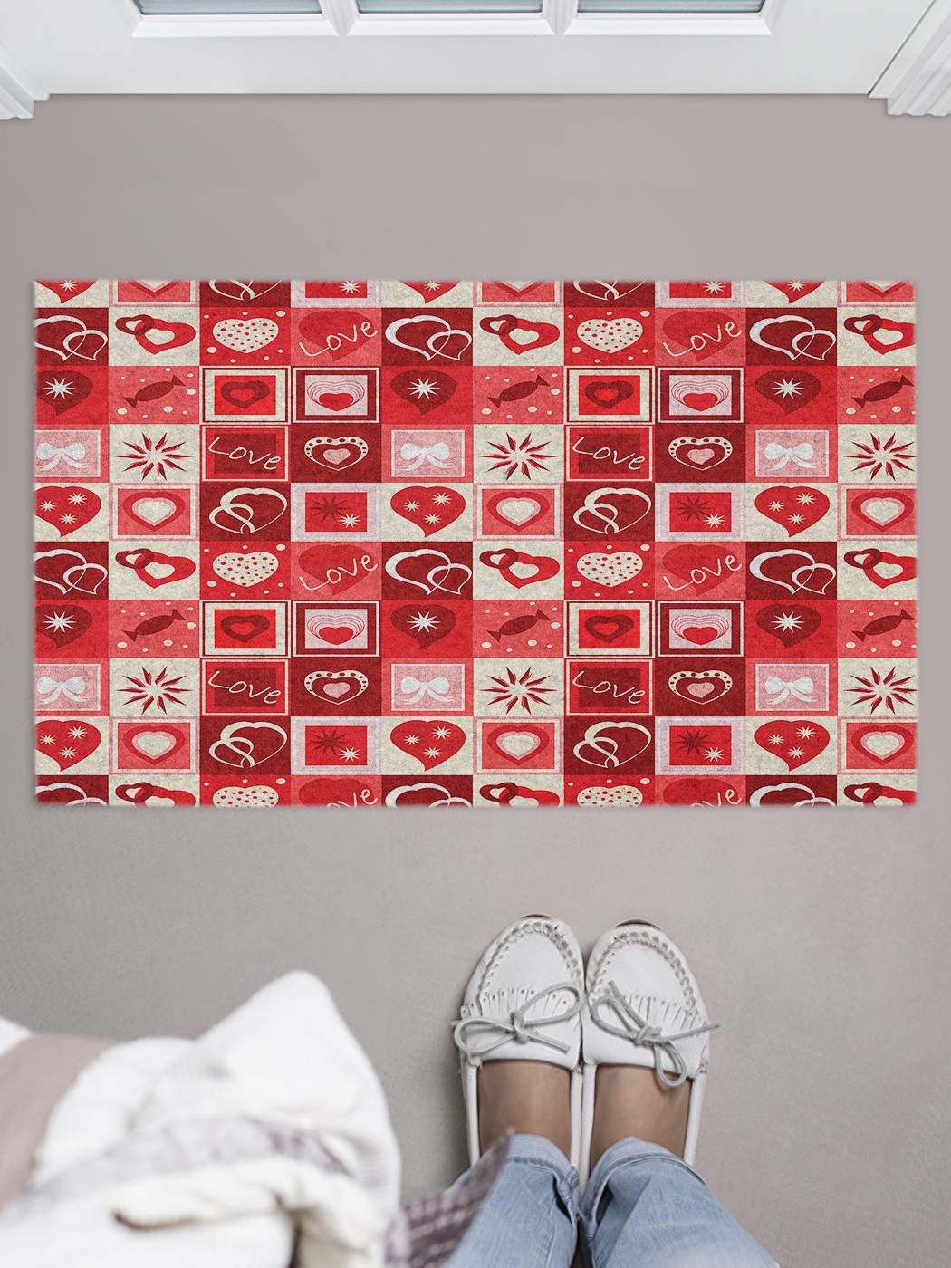 

Придверный коврик в прихожую для обуви, на резиновой основе, 75x45 см door_52785 JoyArty