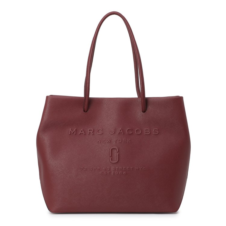 фото Сумка тоут женская marc jacobs m0015766 бордовая