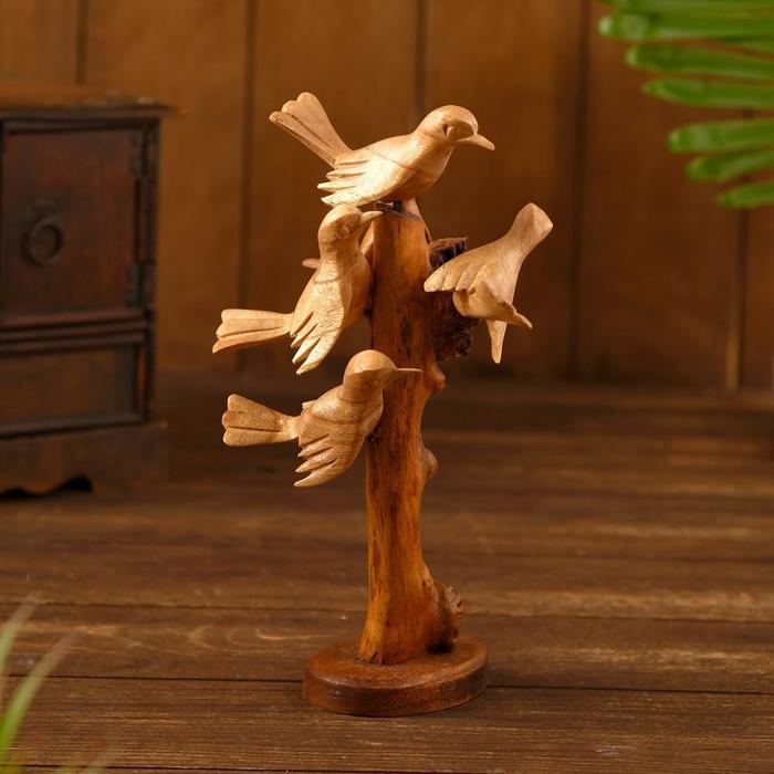 

Сувенир "Птички на ветке" дерево 15х10х20 см, Indonesian style