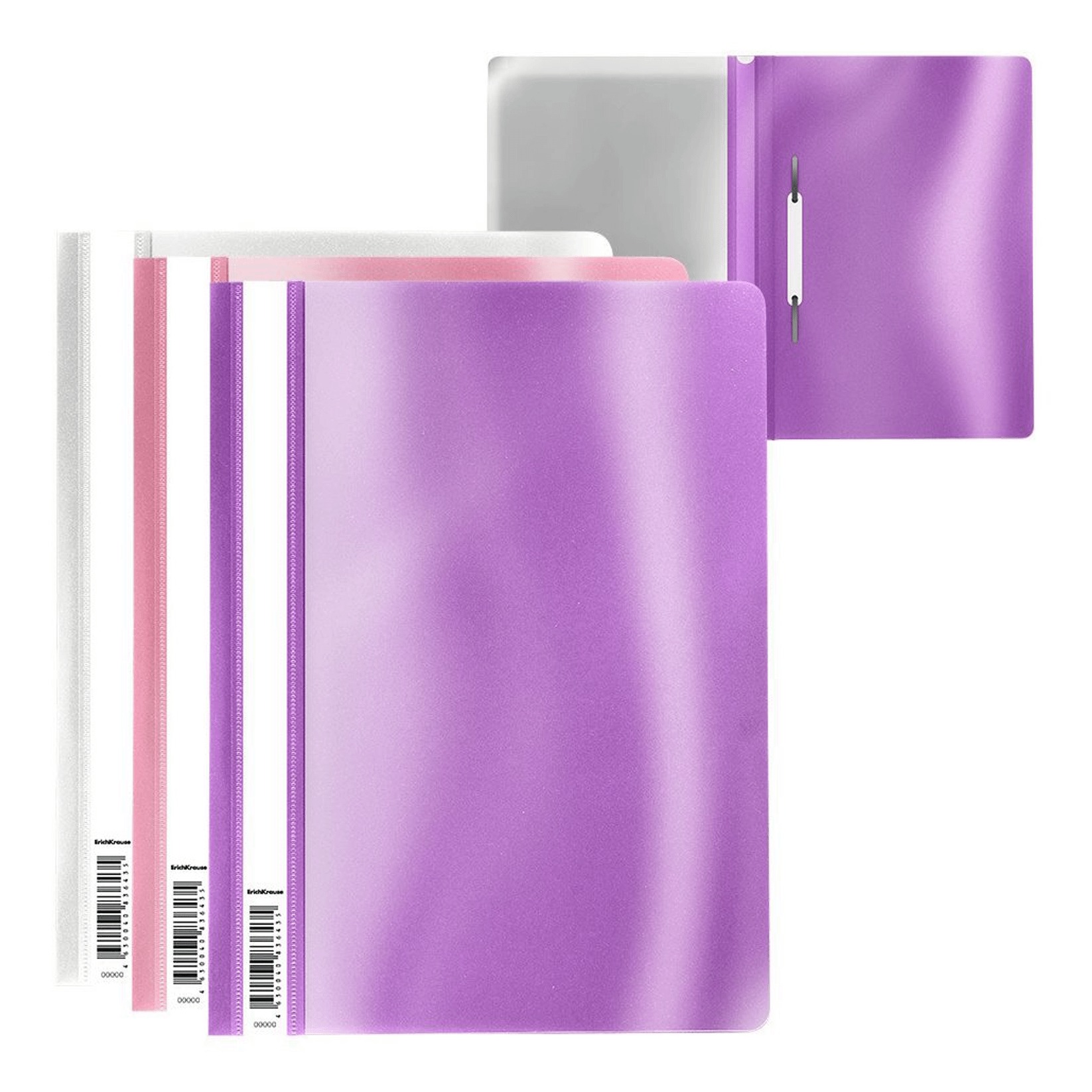 

Папка-скоросшиватель A4 ErichKrause Glossy Candy в ассортименте (цвет по наличию), Разноцветный