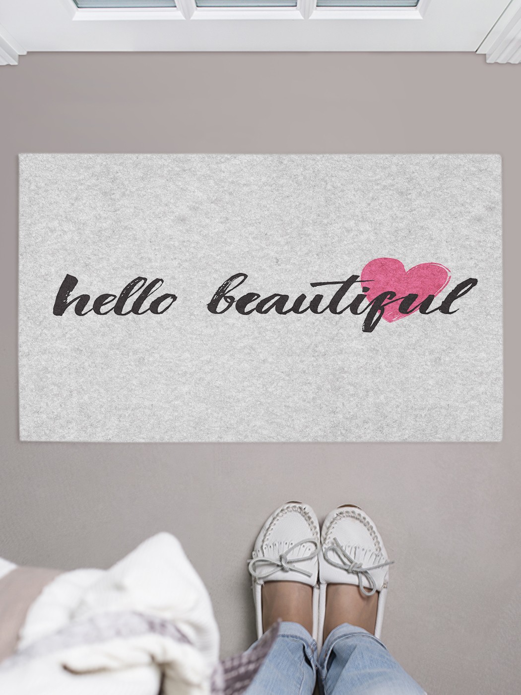 

Придверный коврик в прихожую для обуви, на резиновой основе, 75x45 см door_52954 JoyArty