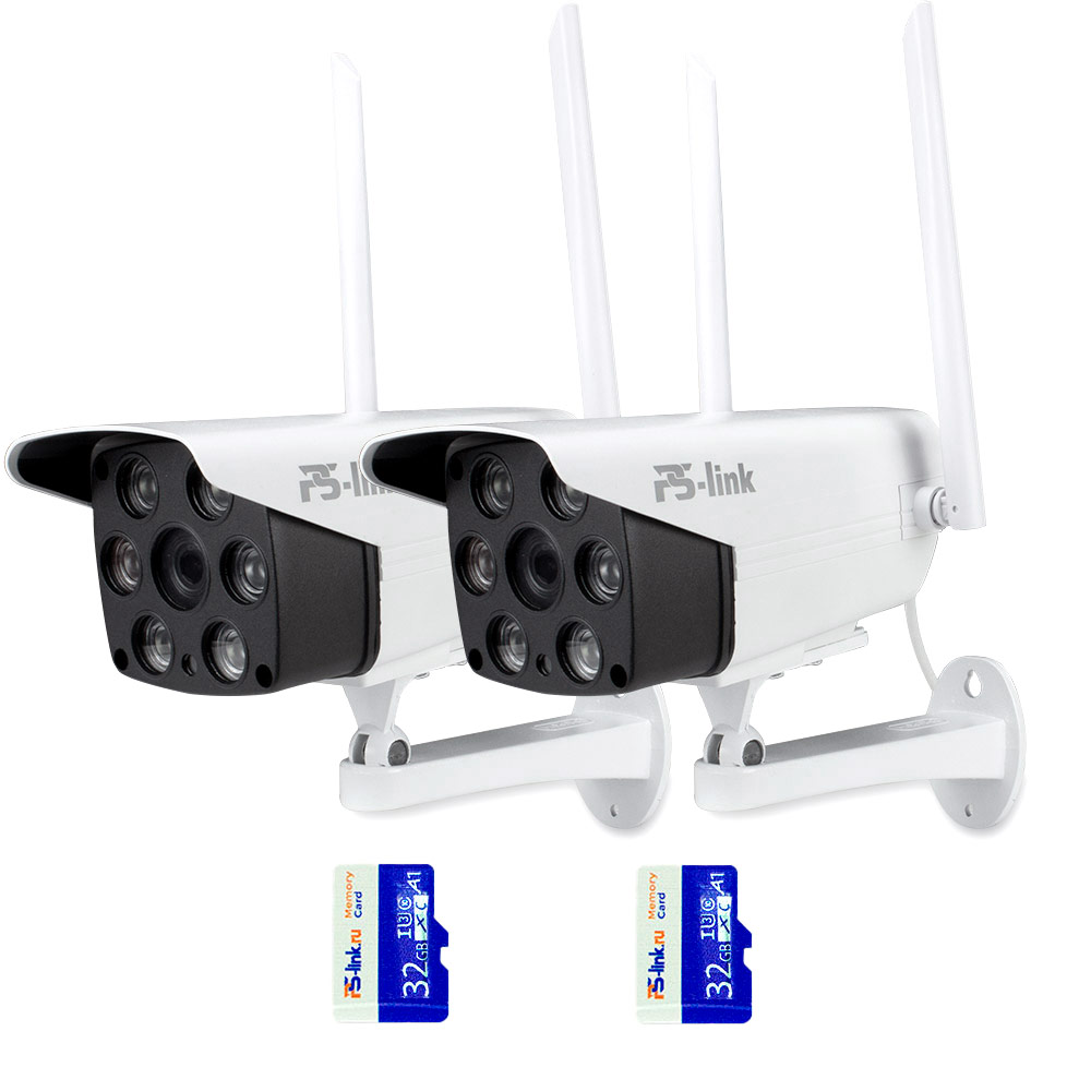 Комплект видеонаблюдения WIFI 3Мп Ps-Link KIT-XMS302-WIFI 2 камеры для улицы подсветка для картин favourite picturion 1288 1w