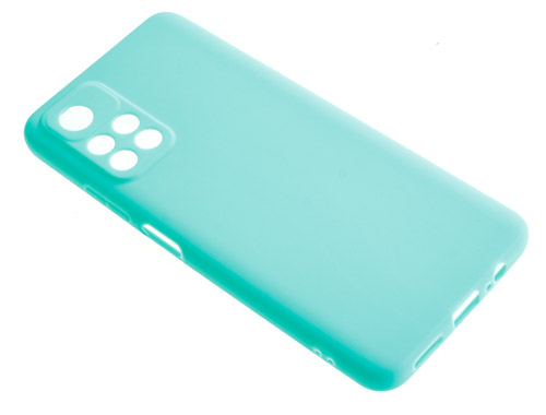 фото Силиконовый чехол tpu case матовый для xiaomi redmi note 11 5g бирюзовый nobrand