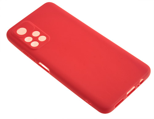 фото Силиконовый чехол tpu case матовый для xiaomi redmi note 11 5g красный nobrand