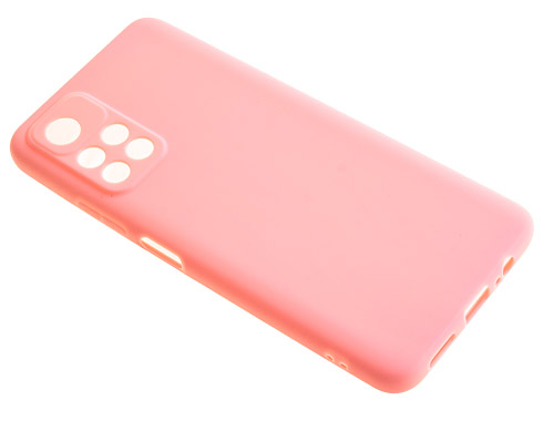 фото Силиконовый чехол tpu case матовый для xiaomi redmi note 11 5g розовый nobrand