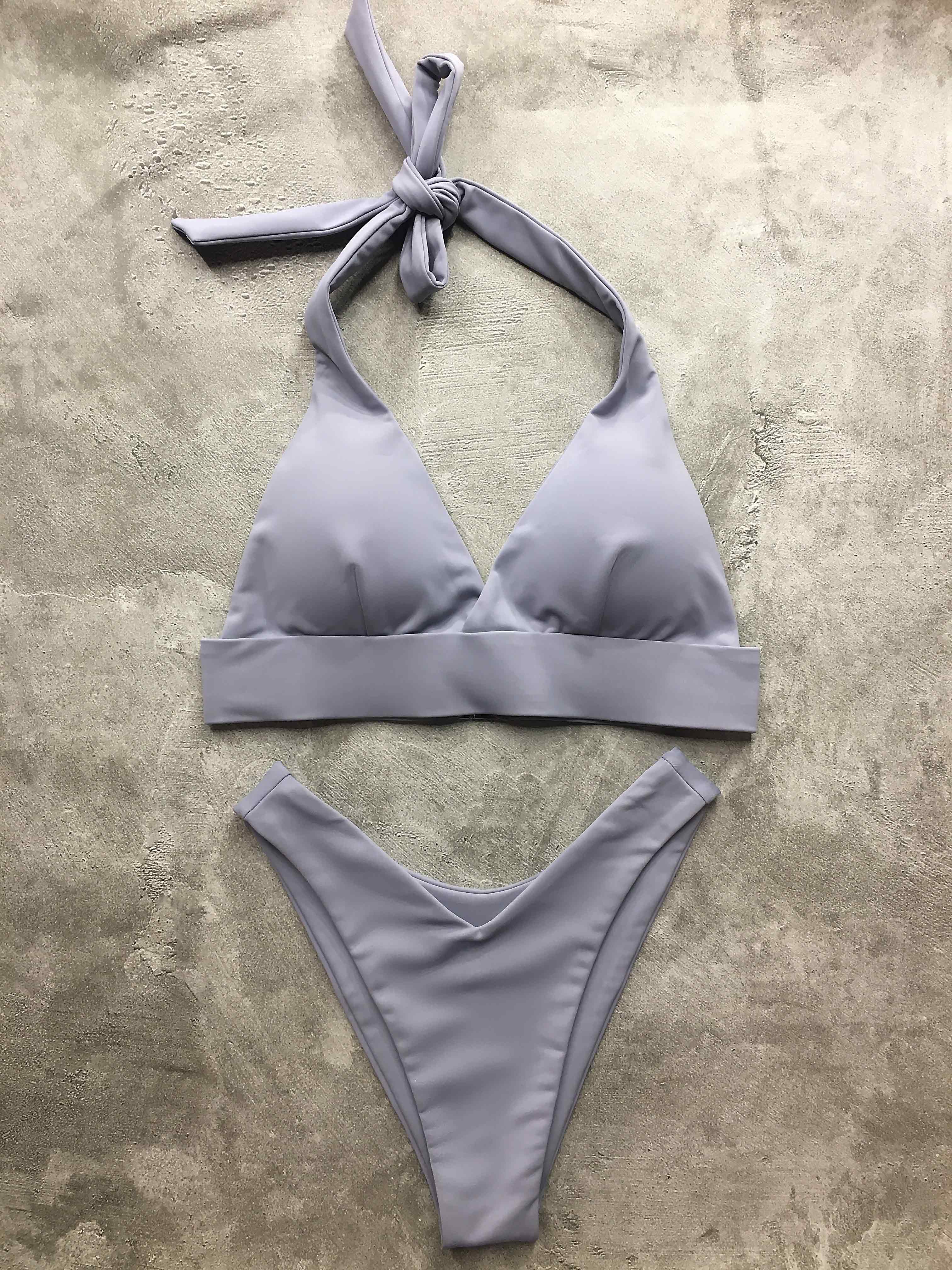 

Купальник раздельный женский Balibikini Симби серый M, Симби