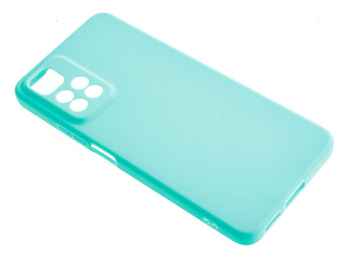 

Силиконовый чехол TPU Case матовый для Xiaomi Redmi Note 11 Pro бирюзовый, Голубой