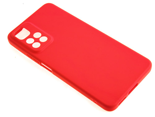 

Силиконовый чехол TPU Case матовый для Xiaomi Redmi Note 11 Pro красный