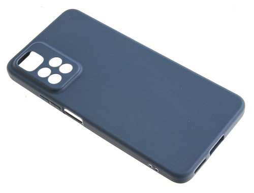 

Силиконовый чехол TPU Case матовый для Xiaomi Redmi Note 11 Pro синий