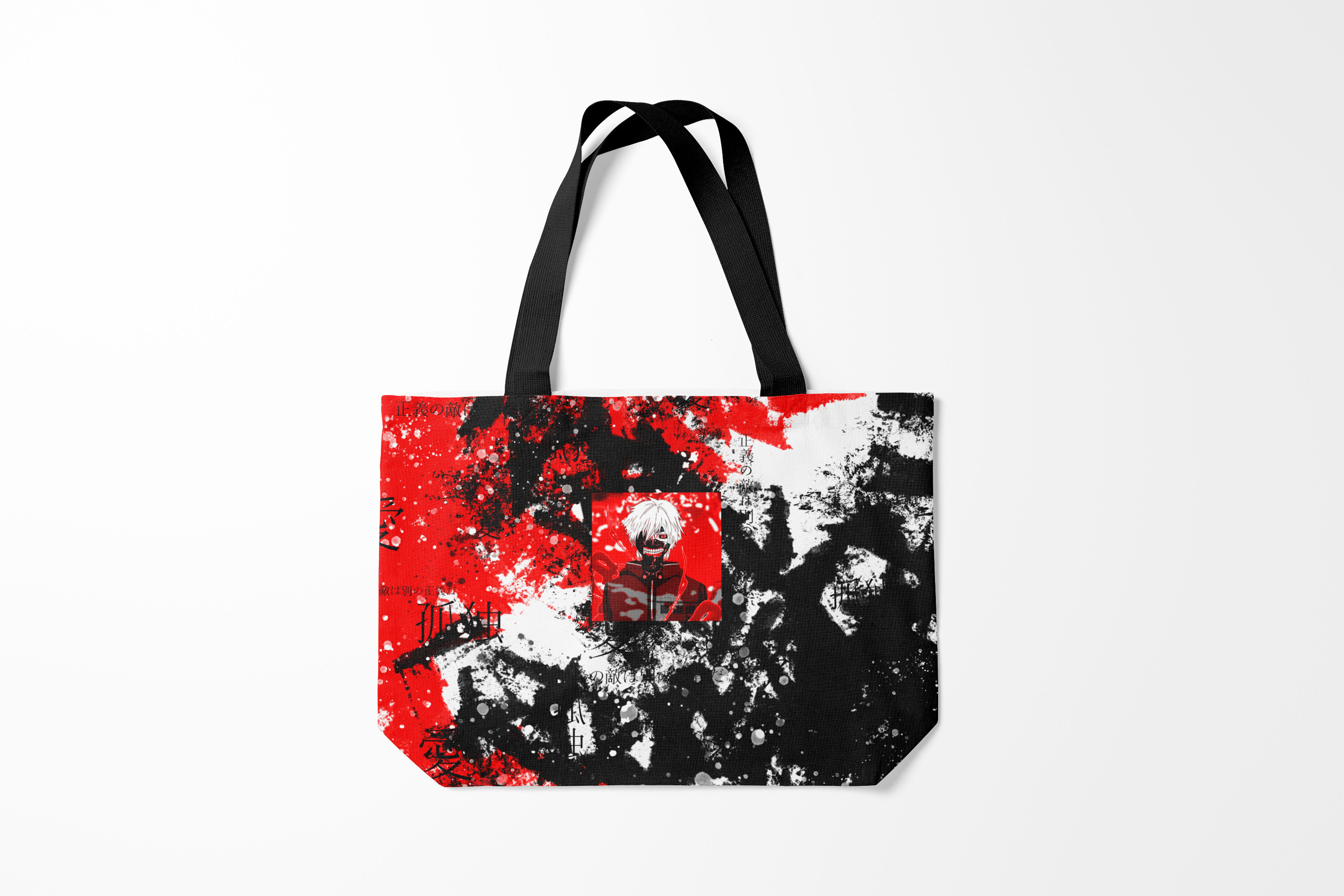 

Сумка шoппер унисекс Burnettie Токийский Гуль Кен канеки, черный, Токийский Гуль Кен канеки