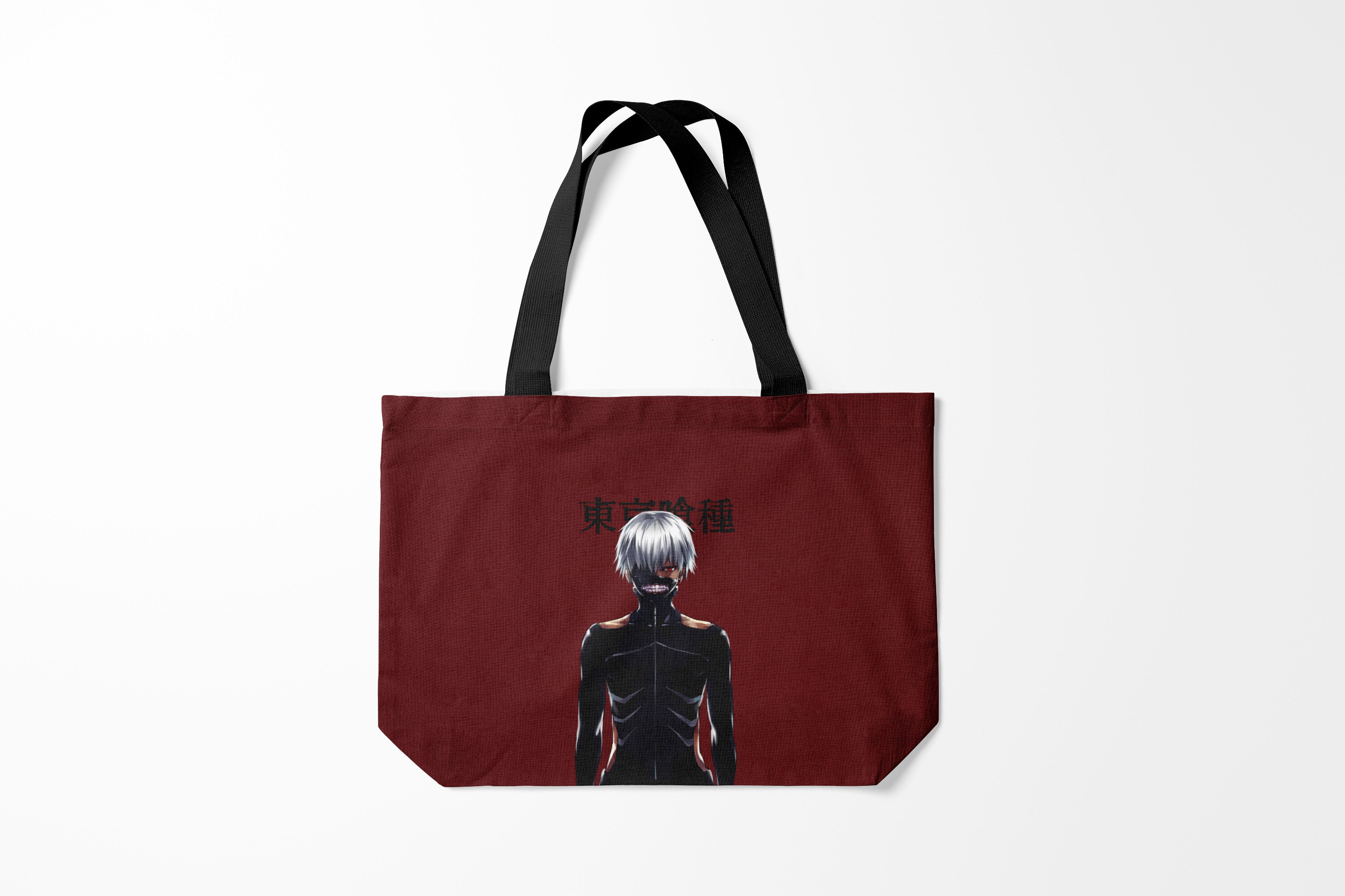 

Сумка шoппер унисекс Burnettie Токийский Гуль Канеки Кен Kaneki Ken, бордовый, Токийский Гуль Канеки Кен Kaneki Ken