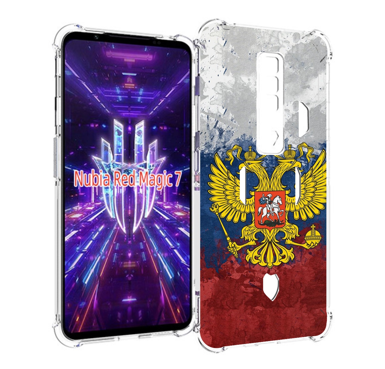 

Чехол MyPads герб-России для ZTE Nubia Red Magic 7, Прозрачный, Tocco
