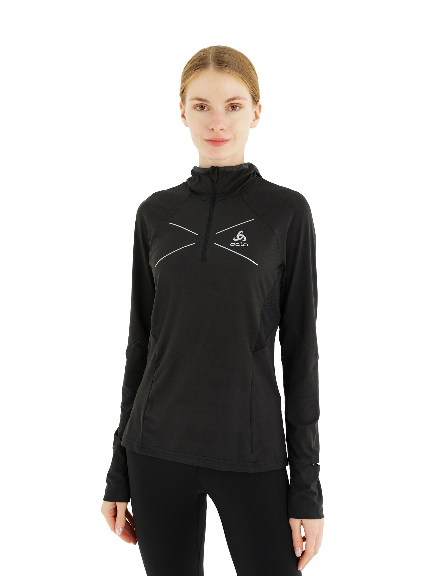 

Лонгслив женский Odlo Hoody Visbia черный XL, Hoody Visbia
