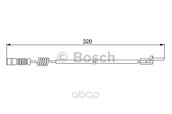 Датчик износа тормозных колодок BOSCH 1987474964 100056949742