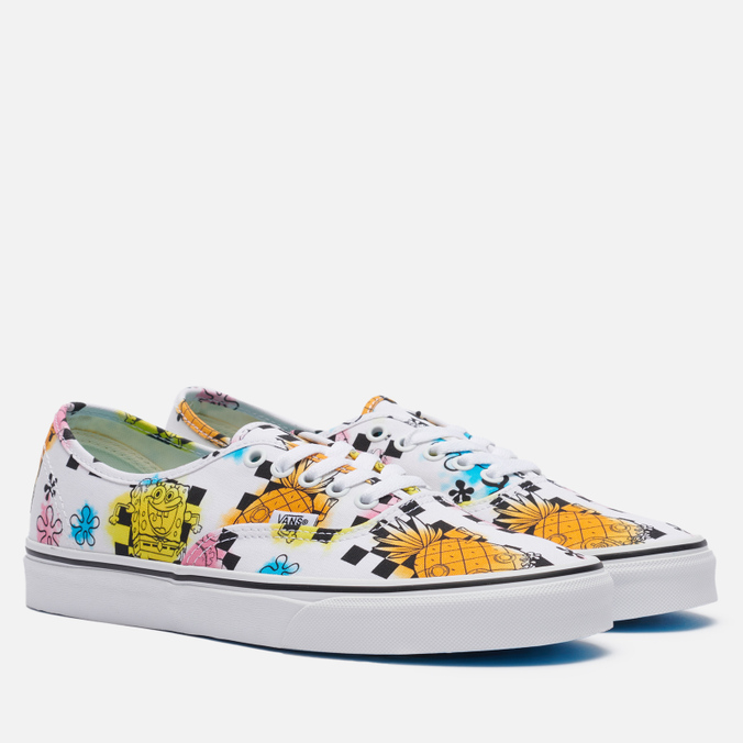 фото Кеды женские vans x spongebob squarepants authentic белые 42.5 eu