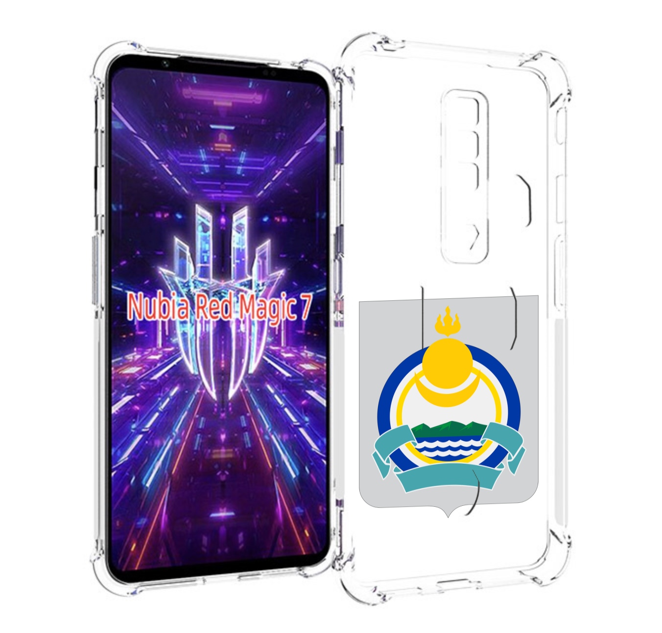 

Чехол MyPads герб-бурятия для ZTE Nubia Red Magic 7, Прозрачный, Tocco