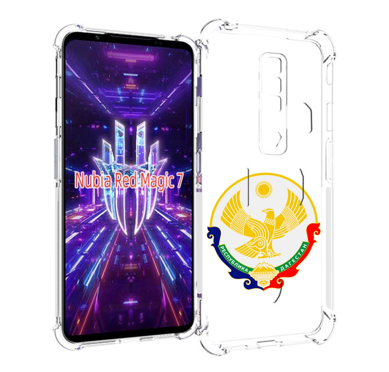 

Чехол MyPads герб-дагестан-махачкала для ZTE Nubia Red Magic 7, Прозрачный, Tocco