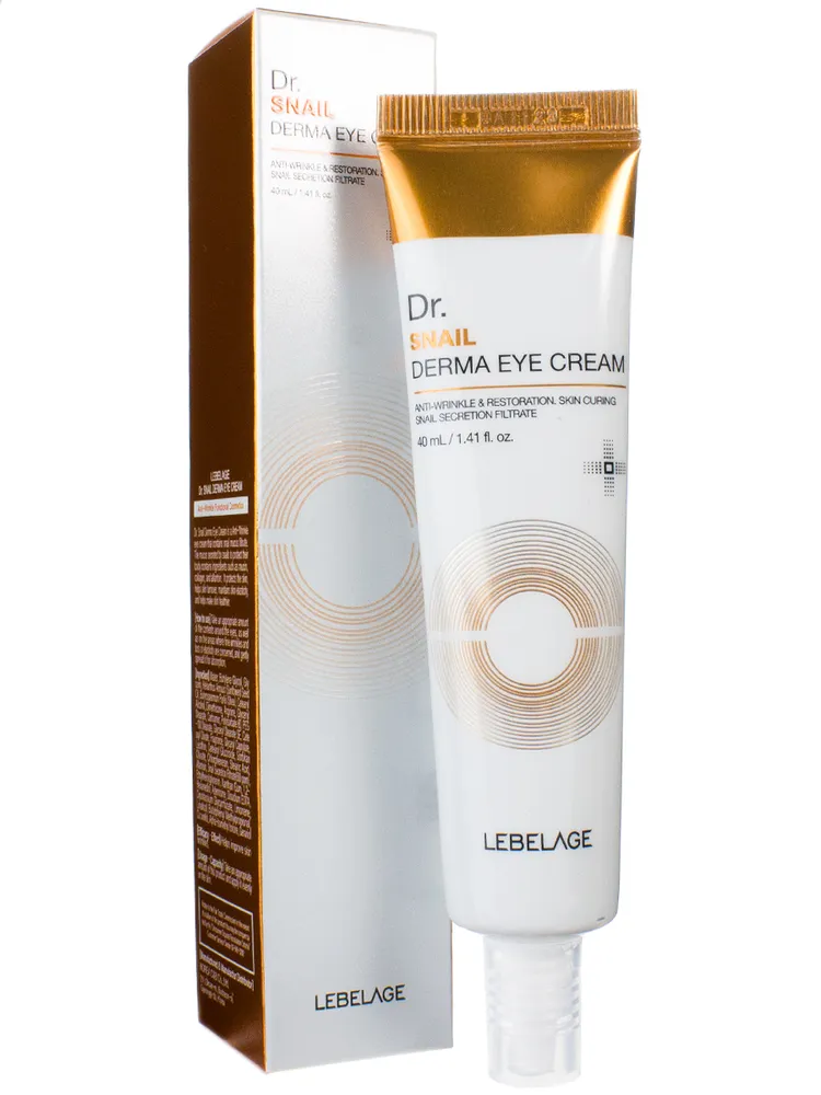 Крем для кожи вокруг глаз Lebelage Dr Snail Derma Eye Cream с муцином улитки 40 мл 849₽