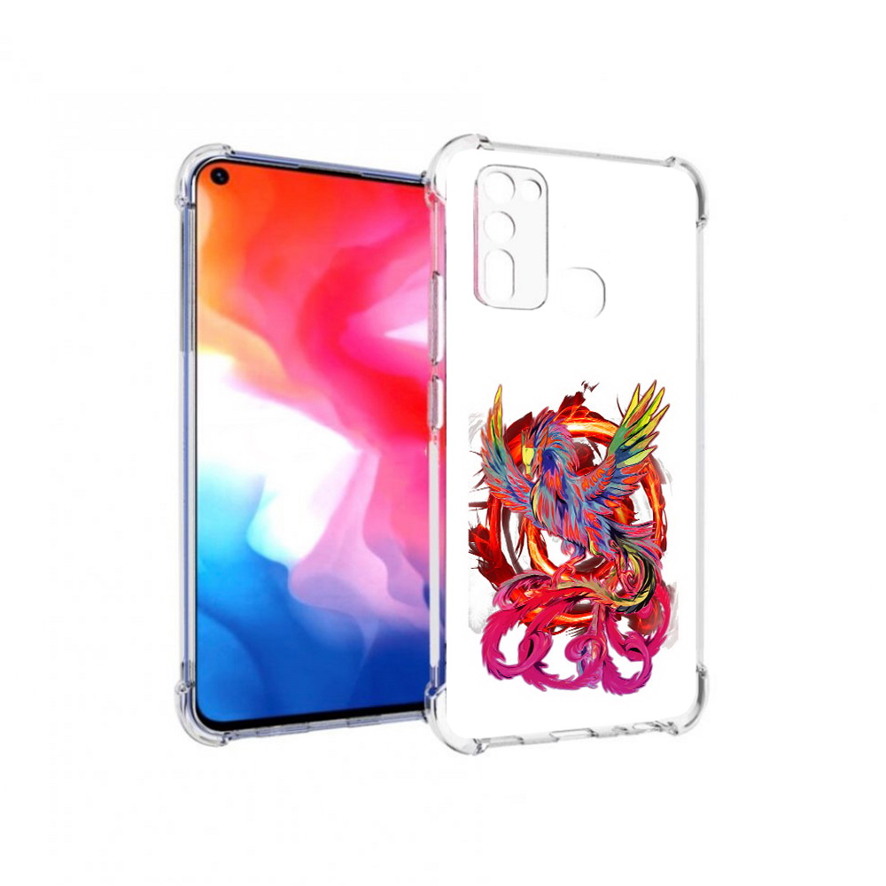 

Чехол MyPads Tocco для Vivo Y50 красочный феникс (PT226982.418.414), Прозрачный, Tocco