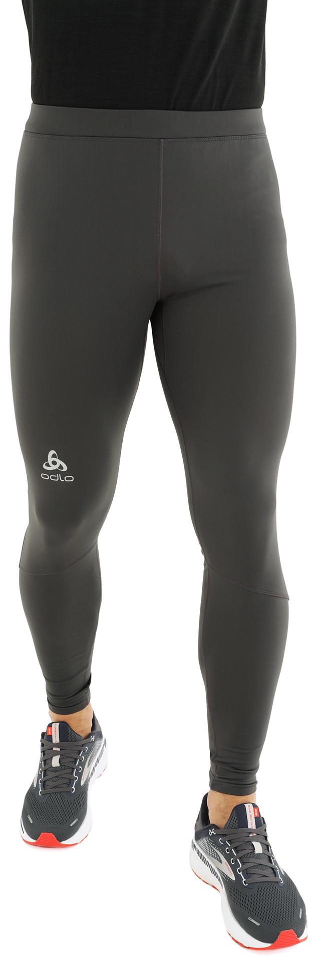 фото Тайтсы мужские odlo tights warm sliq серые l