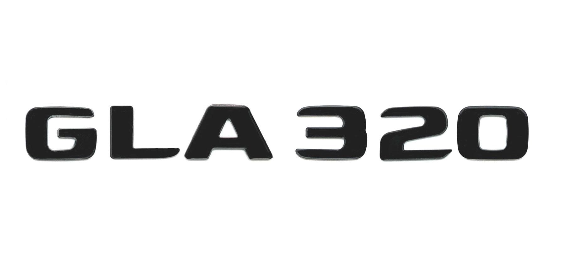 

Шильдик на багажник для Mercedes GLA320 черный Мат (новый шрифт 2017+)