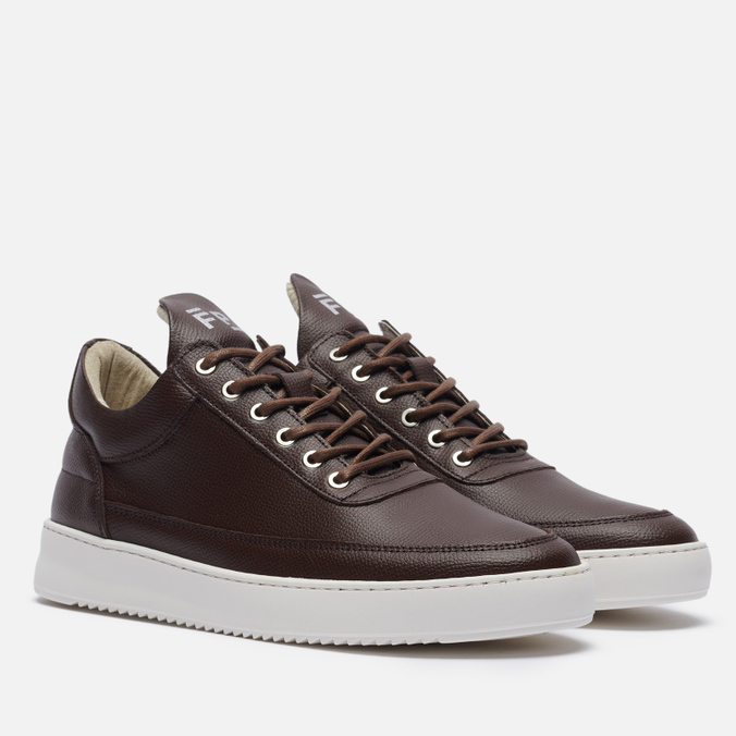 фото Кроссовки мужские filling pieces low top crumbs коричневые 12 us