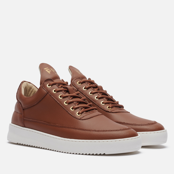 фото Кроссовки мужские filling pieces low top crumbs коричневые 9.5 us