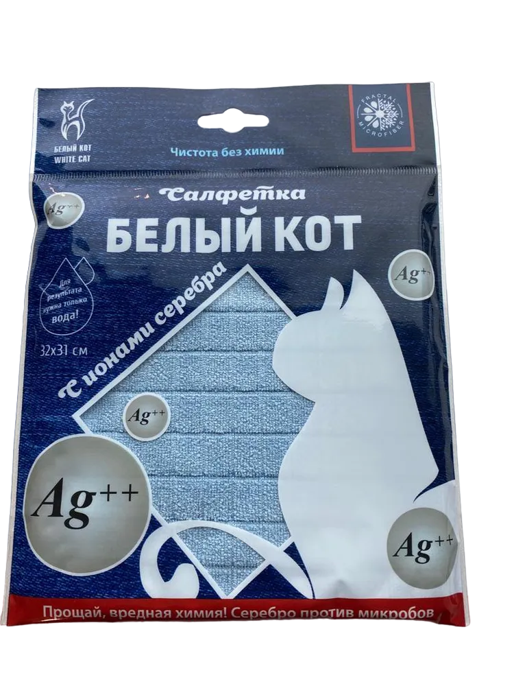 

Салфетка Белый кот универсальная 32х31, Салфетка Белый кот универсальная 32*31