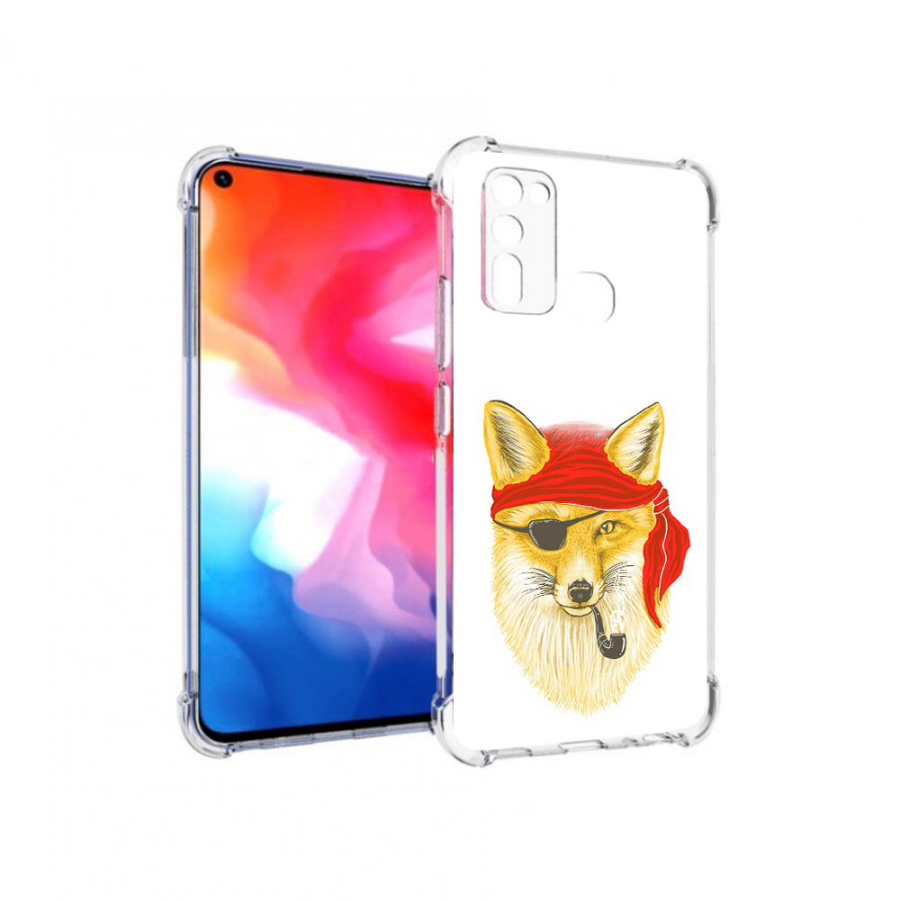 

Чехол MyPads Tocco для Vivo Y50 лиса-пират (PT226982.418.440), Прозрачный, Tocco