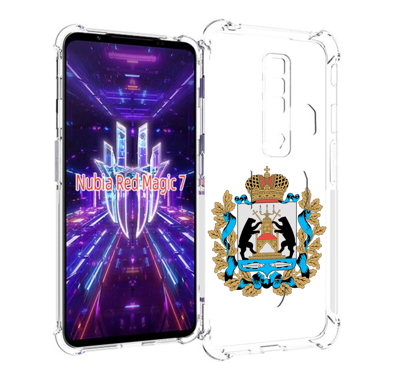 

Чехол MyPads герб-новгородская-область для ZTE Nubia Red Magic 7, Прозрачный, Tocco