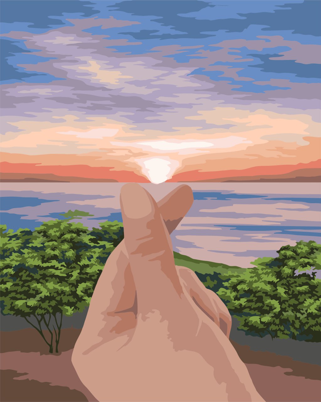 

Картина по номерам на холсте с подрамником "Love Like" NN235 40x50, NN300
