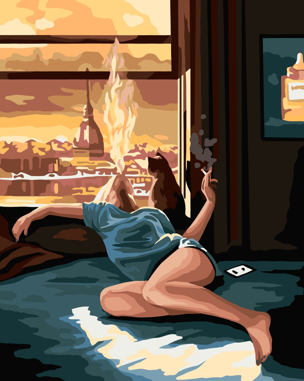 

Картина по номерам на холсте с подрамником "Relax" NN237 40x50, NN215
