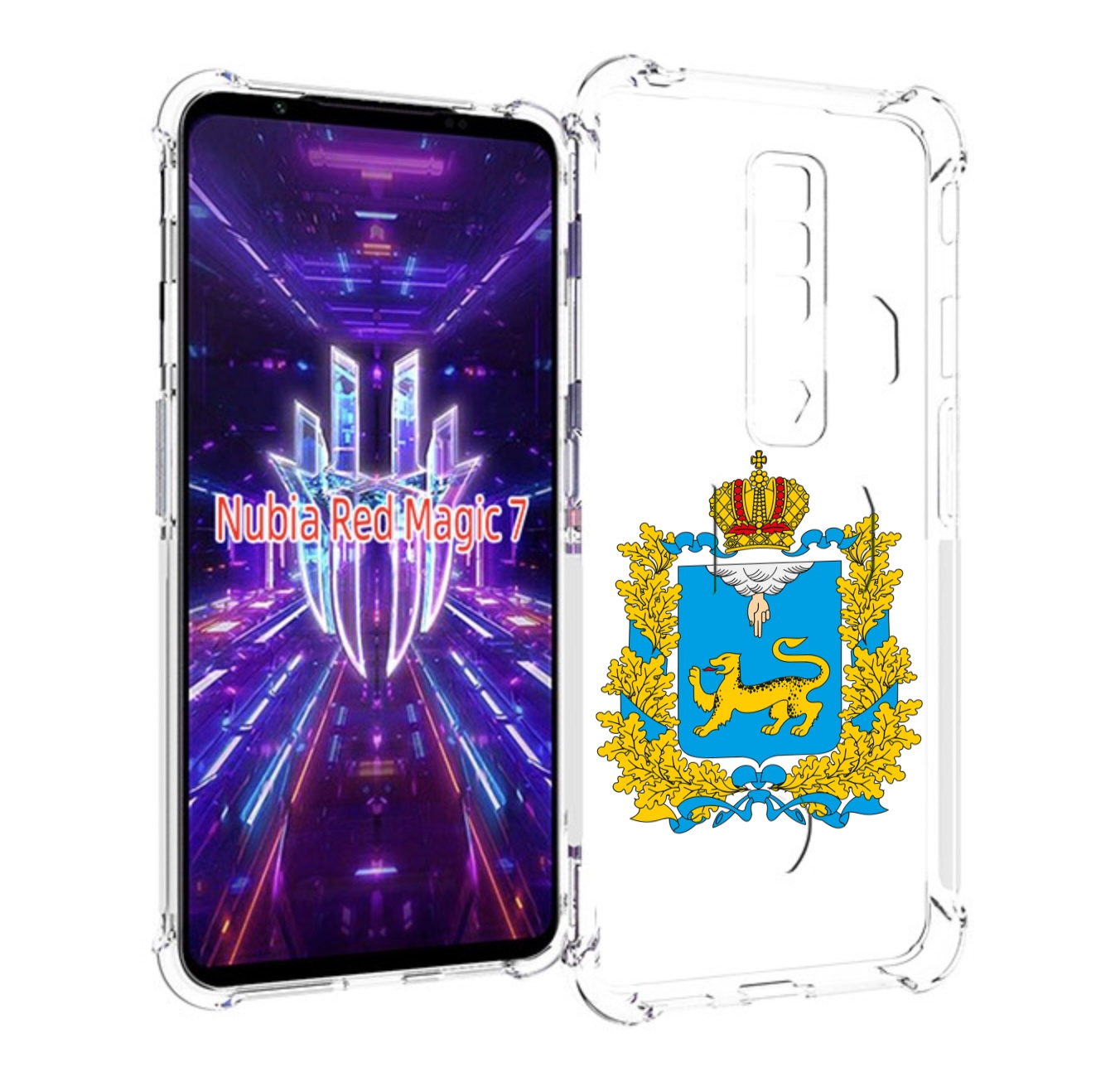 

Чехол MyPads герб-псковская-область для ZTE Nubia Red Magic 7, Прозрачный, Tocco