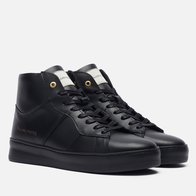 фото Кроссовки мужские filling pieces mid plain court черные 40 eu