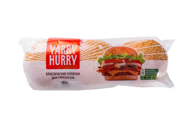 

Булочка Yarry Hurry XXL для гамбургера с кунжутом 2 шт