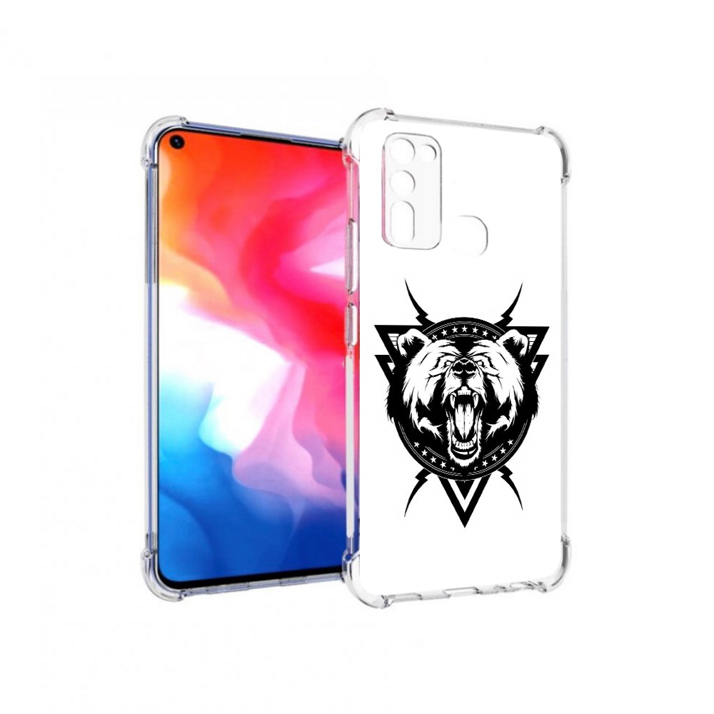 

Чехол MyPads Tocco для Vivo Y50 медведь в треугольнике (PT226982.418.464), Прозрачный, Tocco