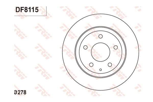 

Диск тормозной MAZDA 6 (13-) задний (1шт.) TRW