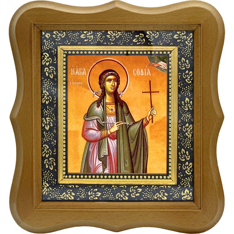 

София врачебница, мученица. Икона на холсте.
