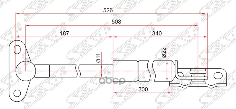 Амортизатор Крышки Багажника Toyota Harrier Rx300 97-03 Rh (правый) Sat арт. ST-68950-4901