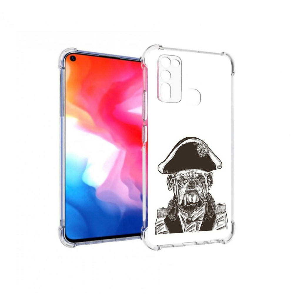 

Чехол MyPads Tocco для Vivo Y50 мопс генерал (PT226982.418.483), Прозрачный, Tocco